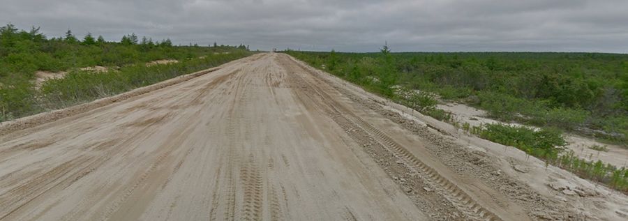 Okha - Nogliki road Okha - Nogliki road